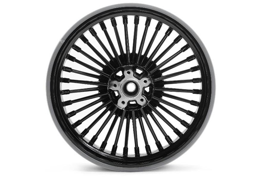 V-Twin - 16 inch x 3.5 inch Duro 36 Fat Spoke Duro Wheel Black