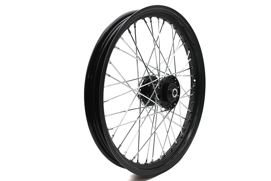 V-Twin #51699 - 21 inch x 2.15 inch Front Spool Wheel Black