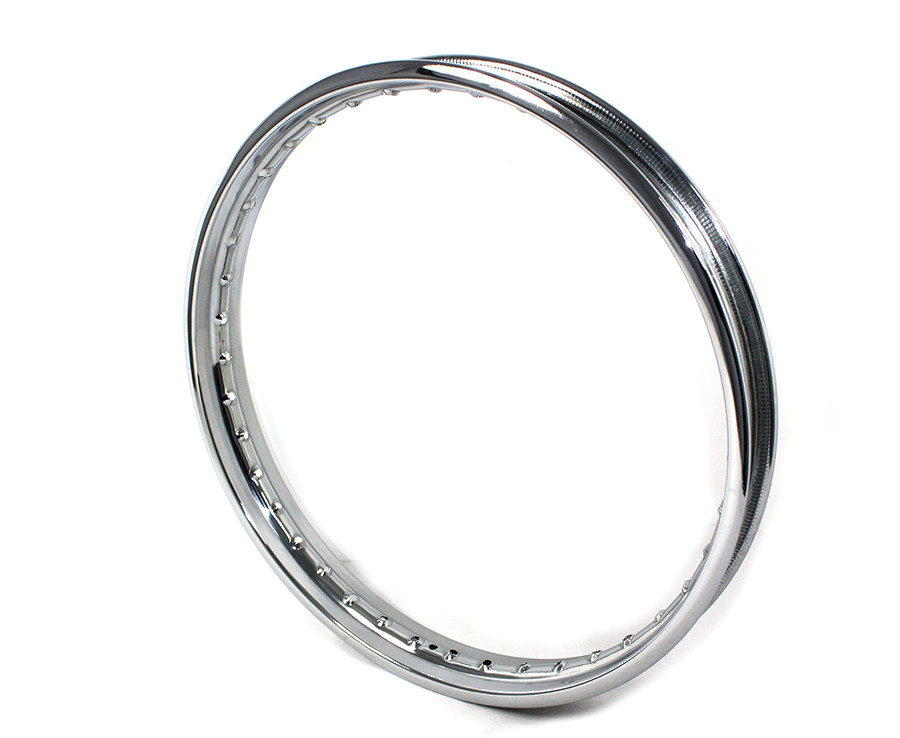 V-Twin #11211 - 21 inch X 1.85 inch Rolled Edge Rim Chrome