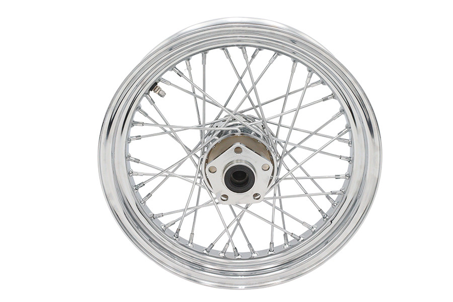V-Twin - 16 inch x 3.00 inch Rear Spoke Wheel Chrome
