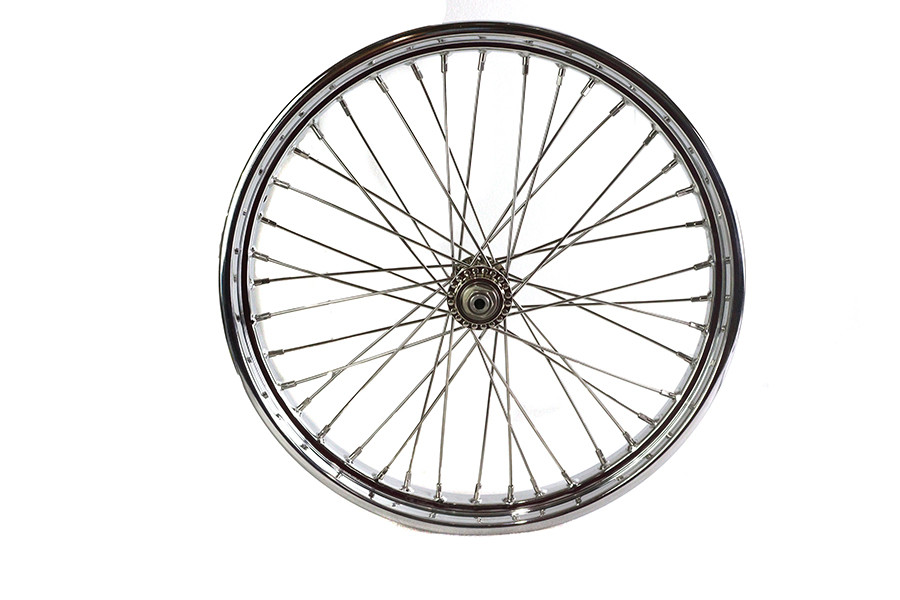 V-Twin #61080 - 21 inch WR Front Spool Wheel Chrome