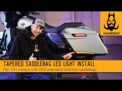 Hogworks Tapered Saddlebag Led Lights for Harley® Touring '14-'25