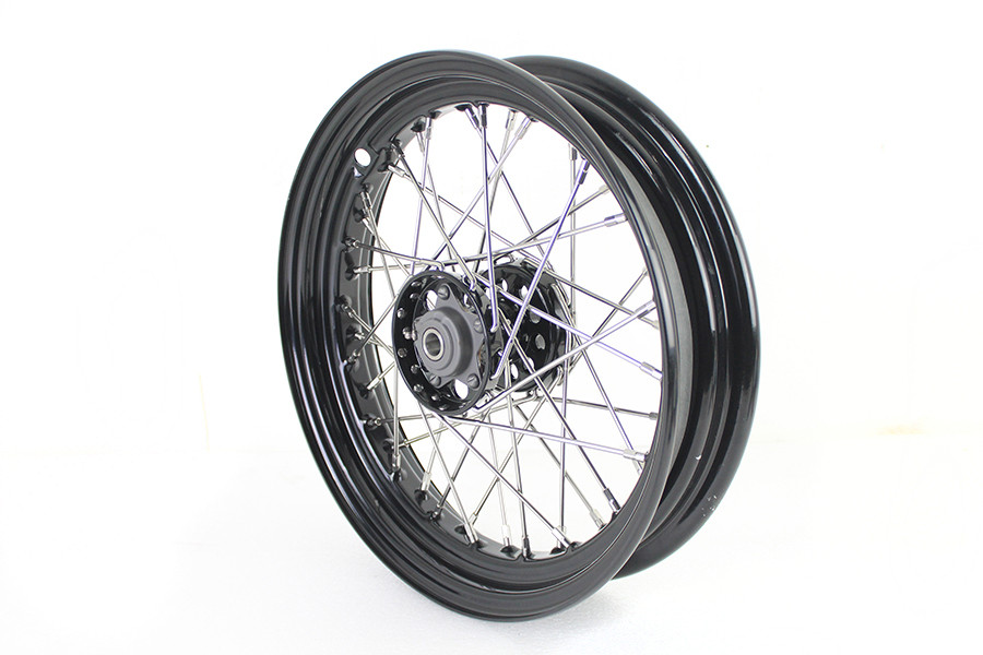 V-Twin #61062 - 16 inch x 3.00 inch KH Type Star Hub Wheel Black