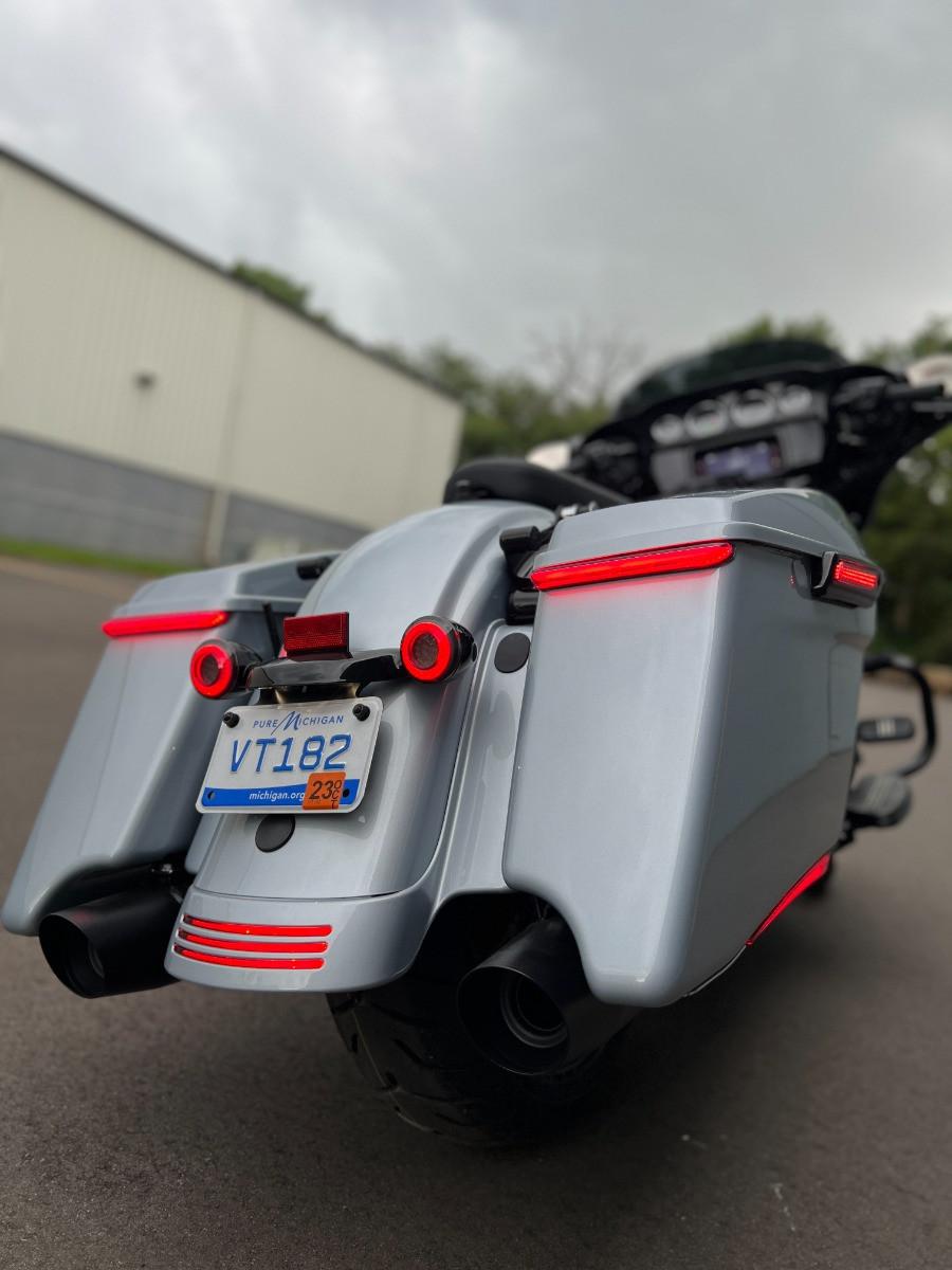 Hogworks Slimz Led Saddlebag Lights for Harley® Touring '14-'25 | Smoked Lens