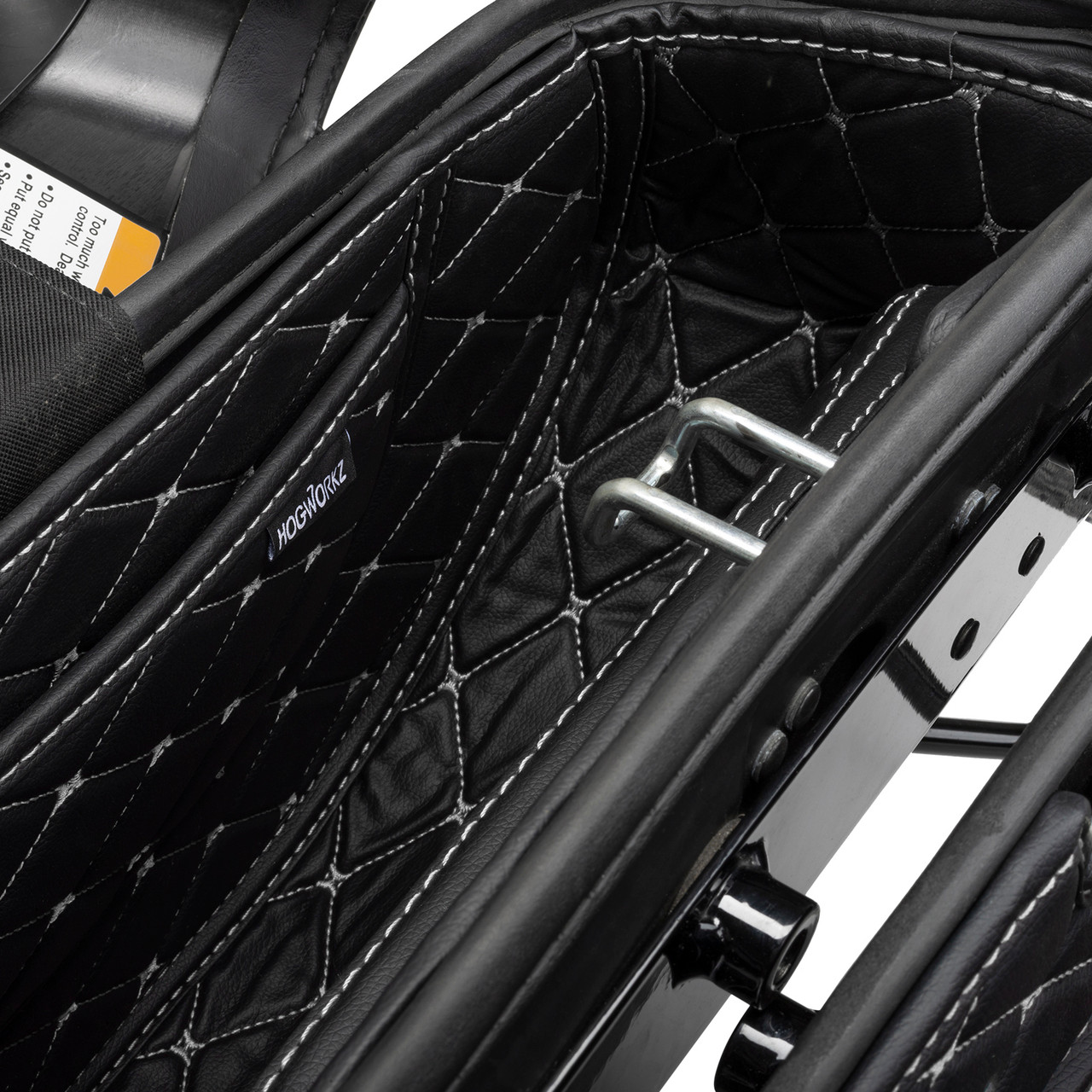 Hogworks Hogworkz® Saddlebag Liners Fits Oem Softail Heritage '18-'25 | Silver Stitching