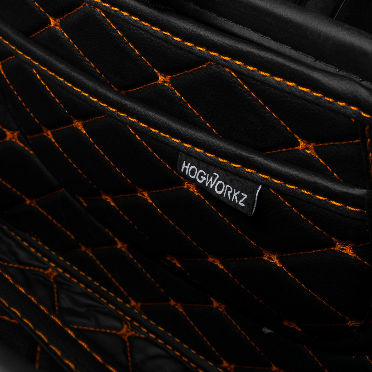 Hogworks Hogworkz® Saddlebag Liners Fits Oem Softail Heritage '18-'25 | Orange Stitching