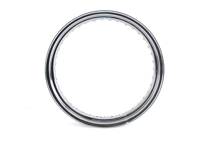 V-Twin #89664 - 18 inch X 3.00 inch Drop Center Chrome Wheel Rim