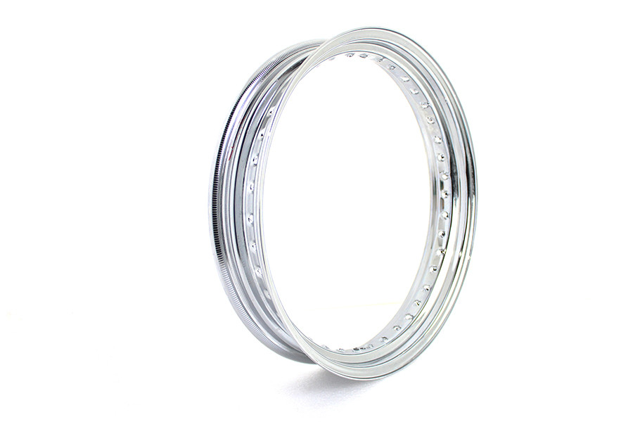 V-Twin #89664 - 18 inch X 3.00 inch Drop Center Chrome Wheel Rim