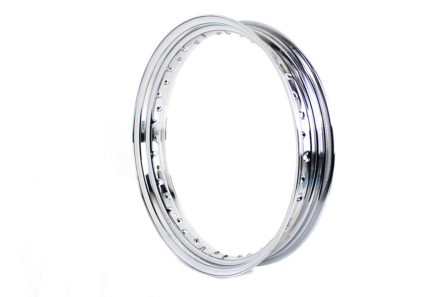 V-Twin #89665 - 19 inch X 3.00 inch Drop Center Chrome Wheel Rim