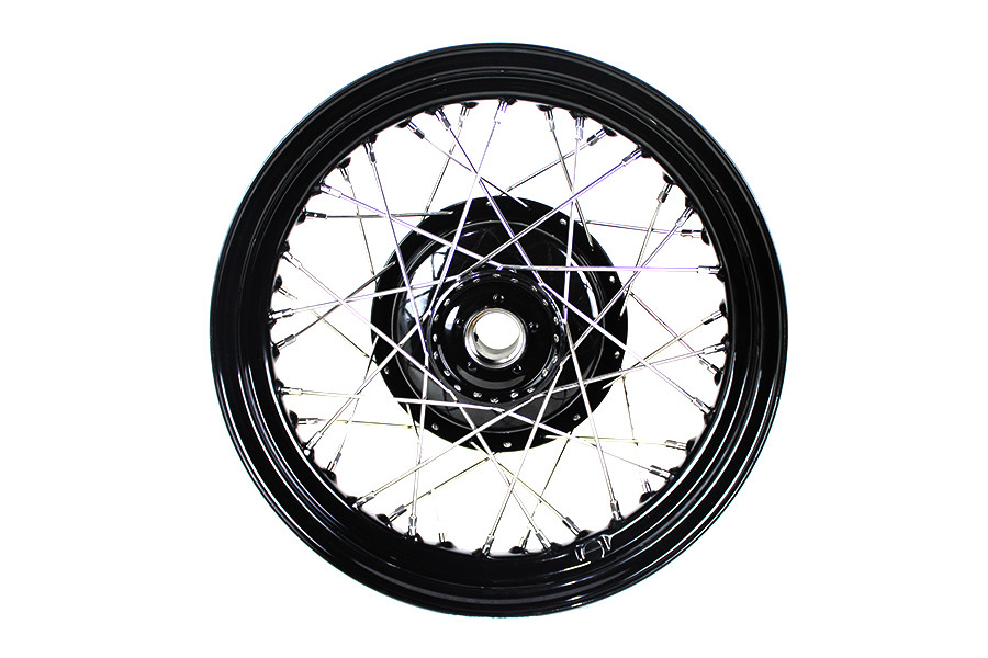 V-Twin - 45 inch WL 16 inch x 3.00 inch Front Wheel Assembly Black