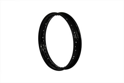 V-Twin #11225B - 18 inch x 2.15 inch Rolled Edge Rim Black