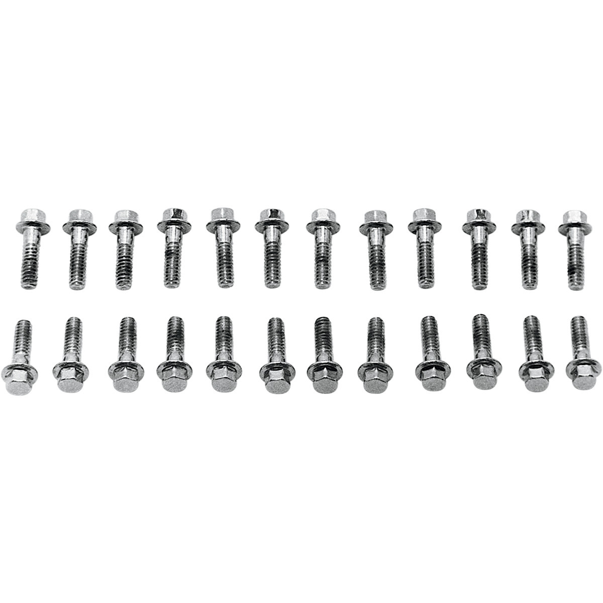 Colony #8734-24 - Screw Kit - Valve Cover/Hex - with Steel D Rings - Chrome