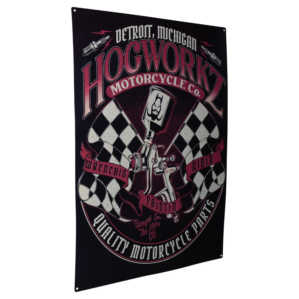 Hogworks Hogworkz® Wrenchin', Paintin', Ridin' Garage Sign