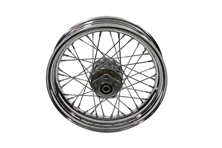 V-Twin #71871D - 16 inch x 3.00 inch Rear Spoke Wheel