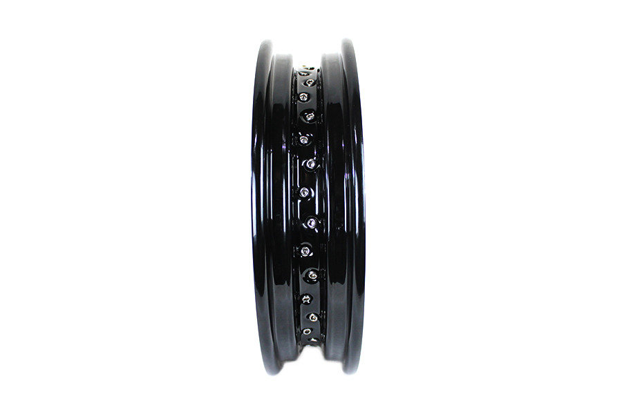 V-Twin #19472SB - 16 inch X 3.00 inch Replica Front or Rear Spoke Wheel