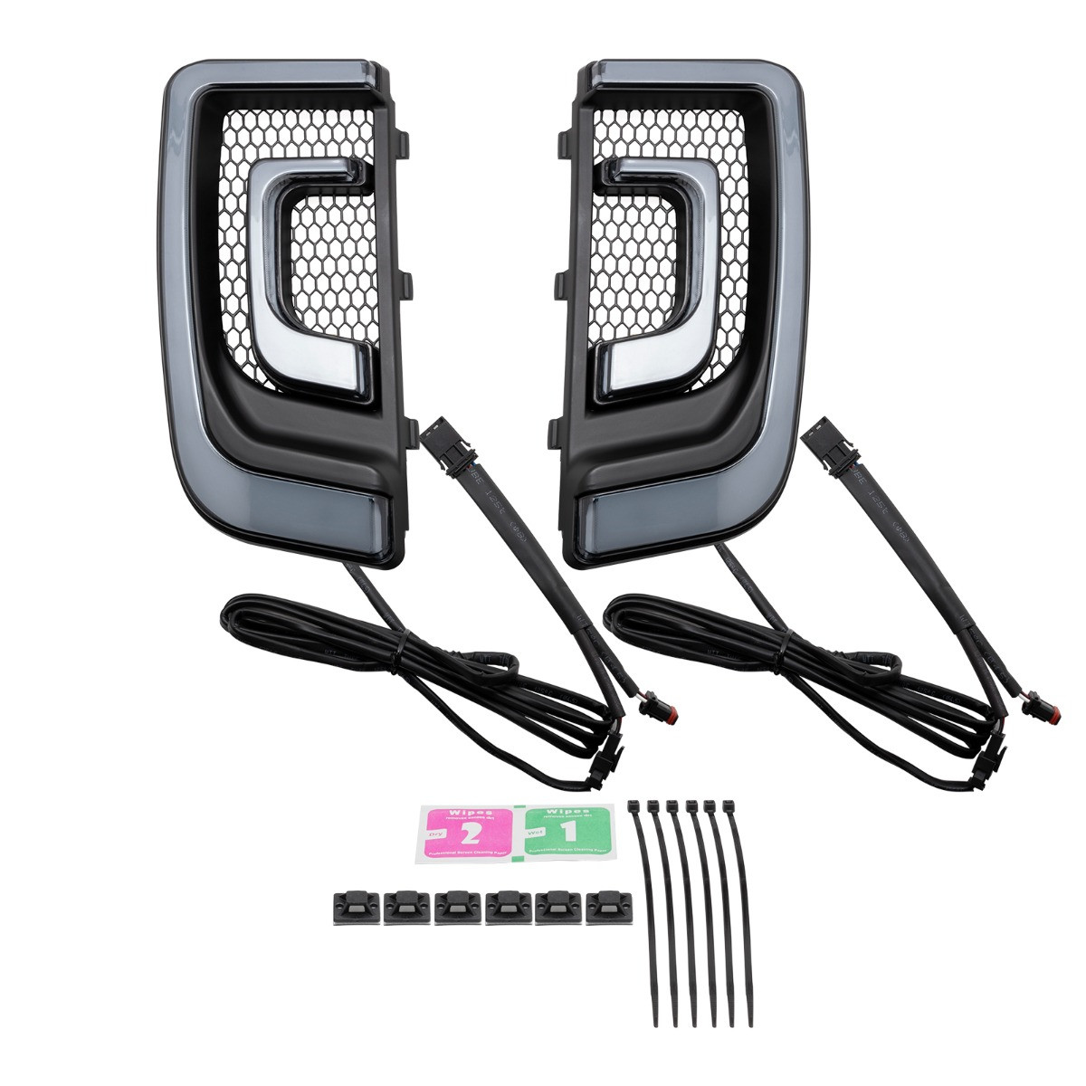 Hogworks Hogworkz® Lumipro Led Lower Fairing Inserts for Harley® Touring '14-'25 | Black