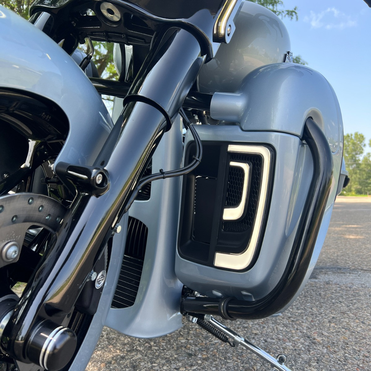 Hogworks Hogworkz® Lumipro Led Lower Fairing Inserts for Harley® Touring '14-'25 | Chrome