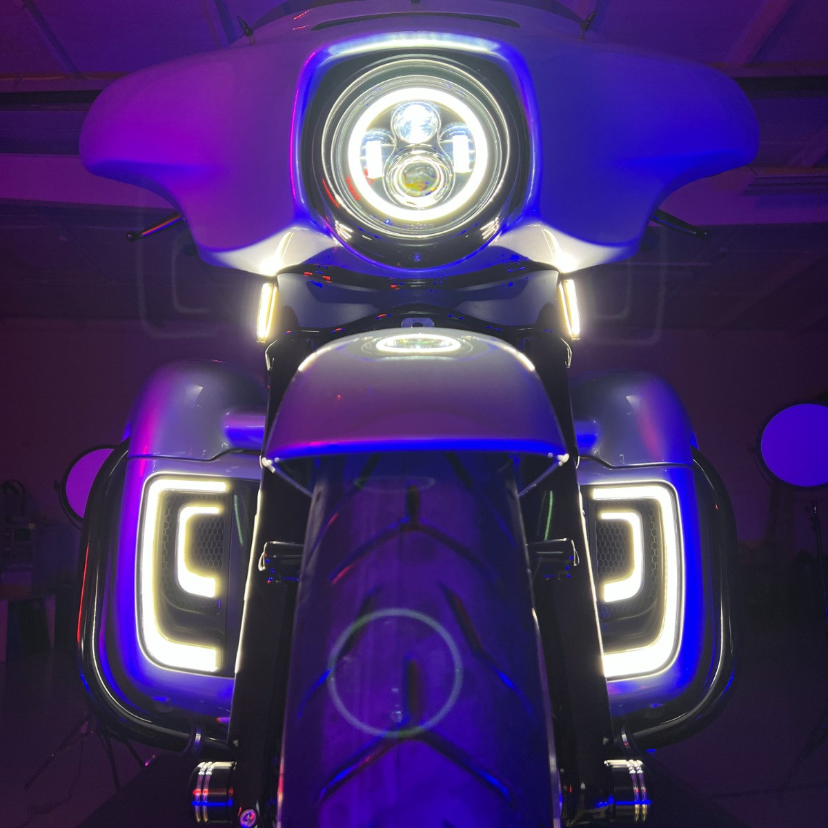 Hogworks Hogworkz® Lumipro Led Lower Fairing Inserts for Harley® Touring '14-'25 | Chrome