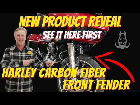 Hogworks Hogworkz® 100% Carbon Fiber Chopped Front Fender for Harley® Touring '96-'25