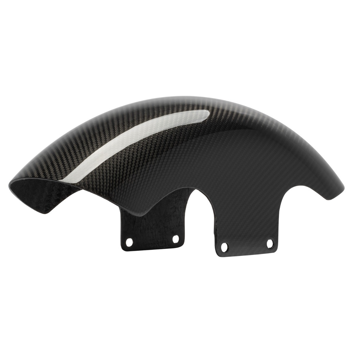 Hogworks Hogworkz® 100% Carbon Fiber Chopped Front Fender for Harley® Touring '96-'25