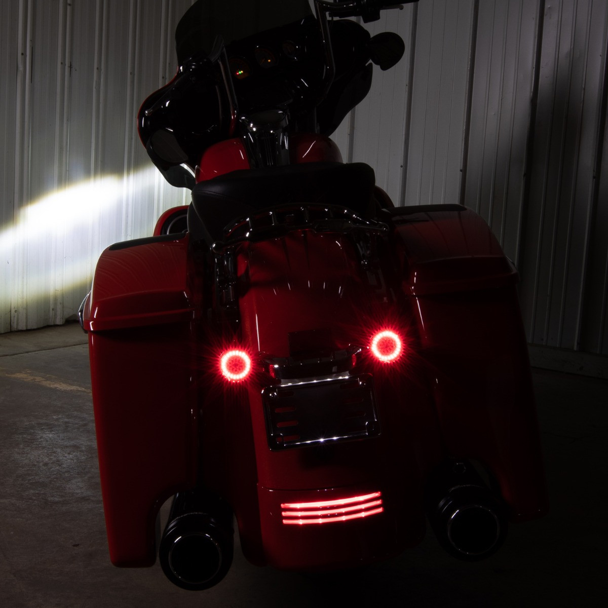 Hogworks Hogworkz® Halomaker® Led Front & Rear Turn Signals for Harley-davidson® | 1157 Base, Bullet Lens