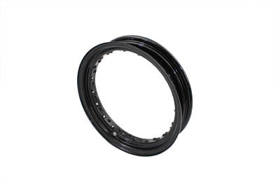 V-Twin #99001 - Replica 16 inch X 3.00 inch Black Drop Center Wheel Rim