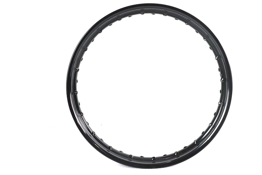 V-Twin #11217B - Replica 19 inch x 2.25 inch Wheel Rim Black