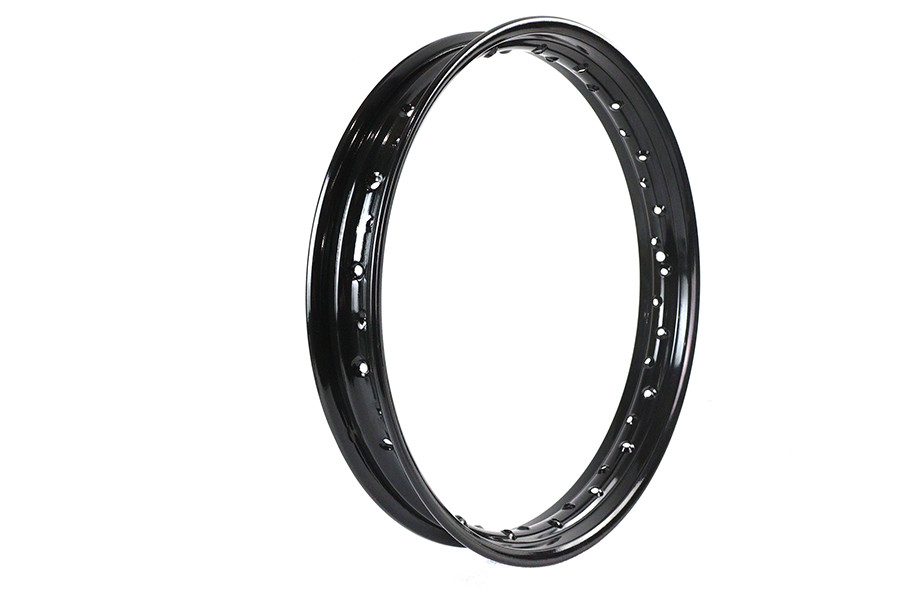V-Twin #11217B - Replica 19 inch x 2.25 inch Wheel Rim Black