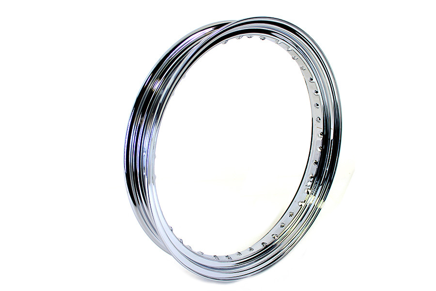 V-Twin #11247 - 19 inch x 3.00 inch Drop Center Steel Rim Chrome