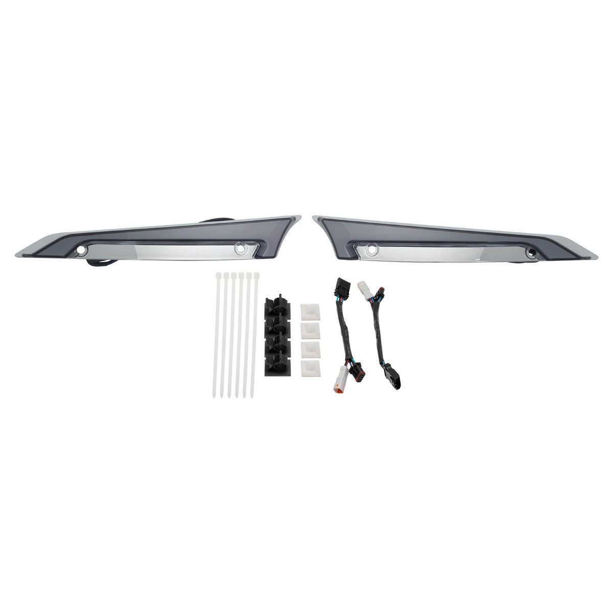 Hogworks Hogworkz® Lumipro Led Windshield Trim Lights for Harley® Road Glide '15-'25 | Chrome
