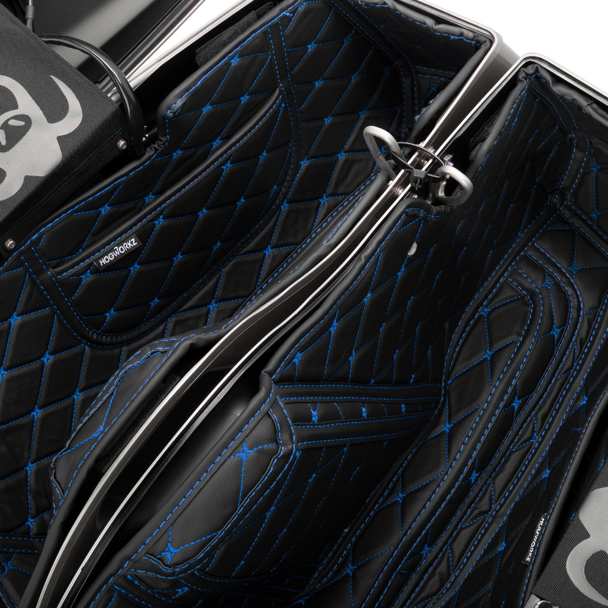 Hogworks Hogworkz® Saddlebag Liners for Harley® Street Glide & Road Glide '24-'25 | Black w/ Blue Stitching