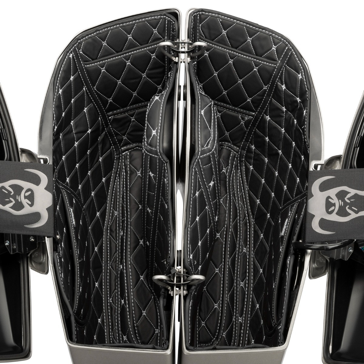 Hogworks Hogworkz® Saddlebag Liners for Harley® Street Glide & Road Glide '24-'25 | Black w/ Silver Stitching