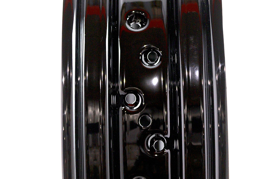 V-Twin #11250B - 18 inch x 3.50 inch Drop Center Rim Black