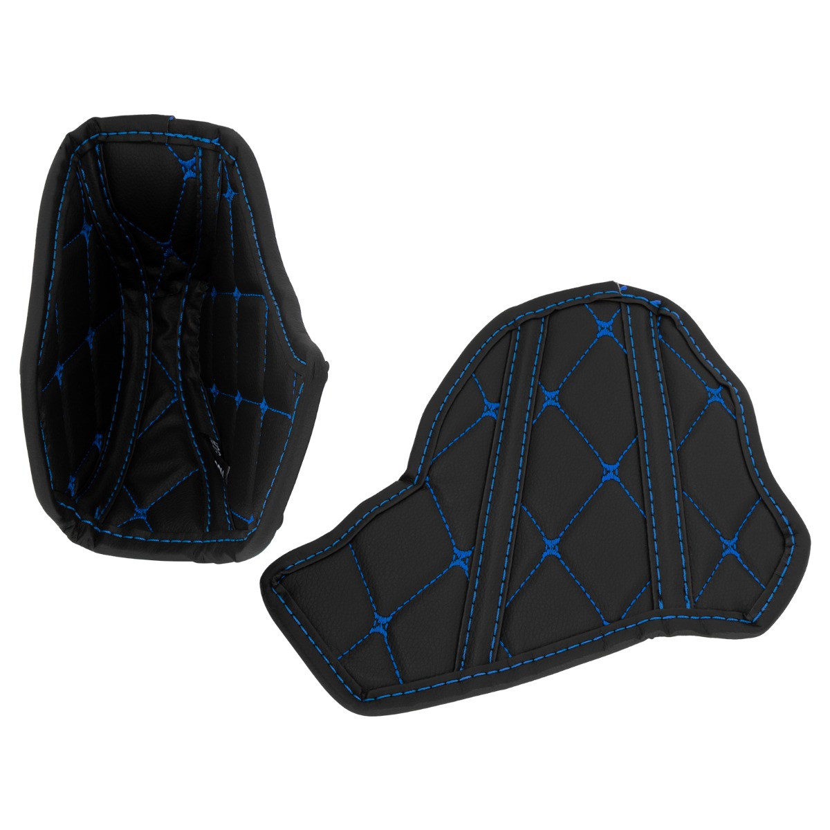 Hogworks Hogworkz® Compartment Liners for Harley® Road Glide '15-'25 | Black w/ Blue Stitching