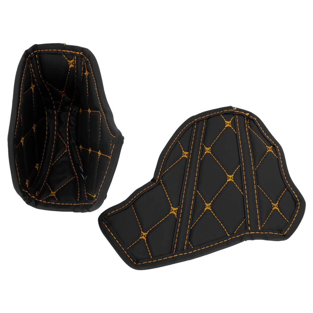 Hogworks Hogworkz® Compartment Liners for Harley® Road Glide '15-'25 | Black w/ Gold Stitching