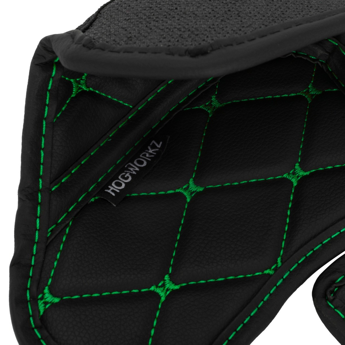 Hogworks Hogworkz® Compartment Liners for Harley® Road Glide '15-'25 | Black w/ Green Stitching