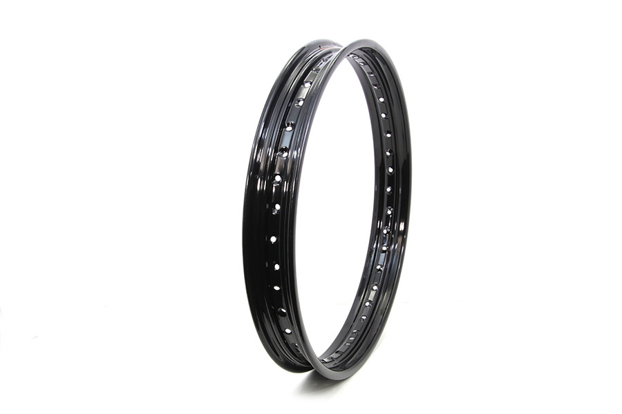 V-Twin #11213B - 21 inch X 2.15 inch Rolled Edge Rim Black