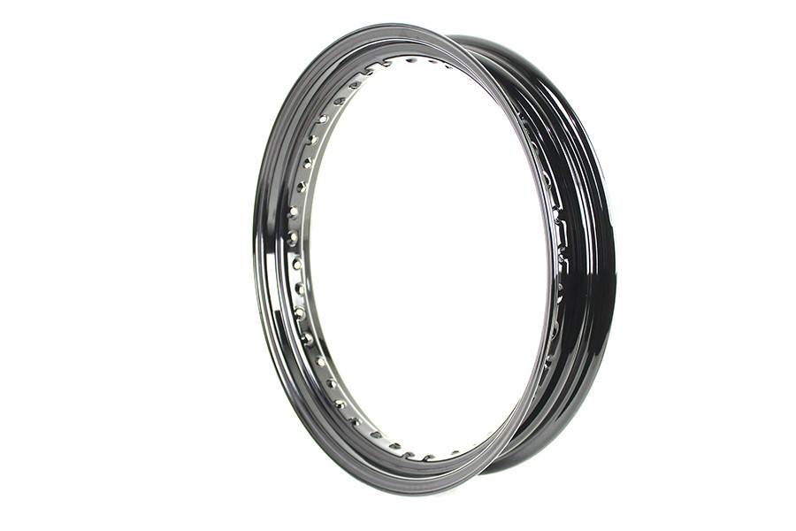 V-Twin #11247B - 19 inch x 3.0 inch Drop Center Steel Rim Black