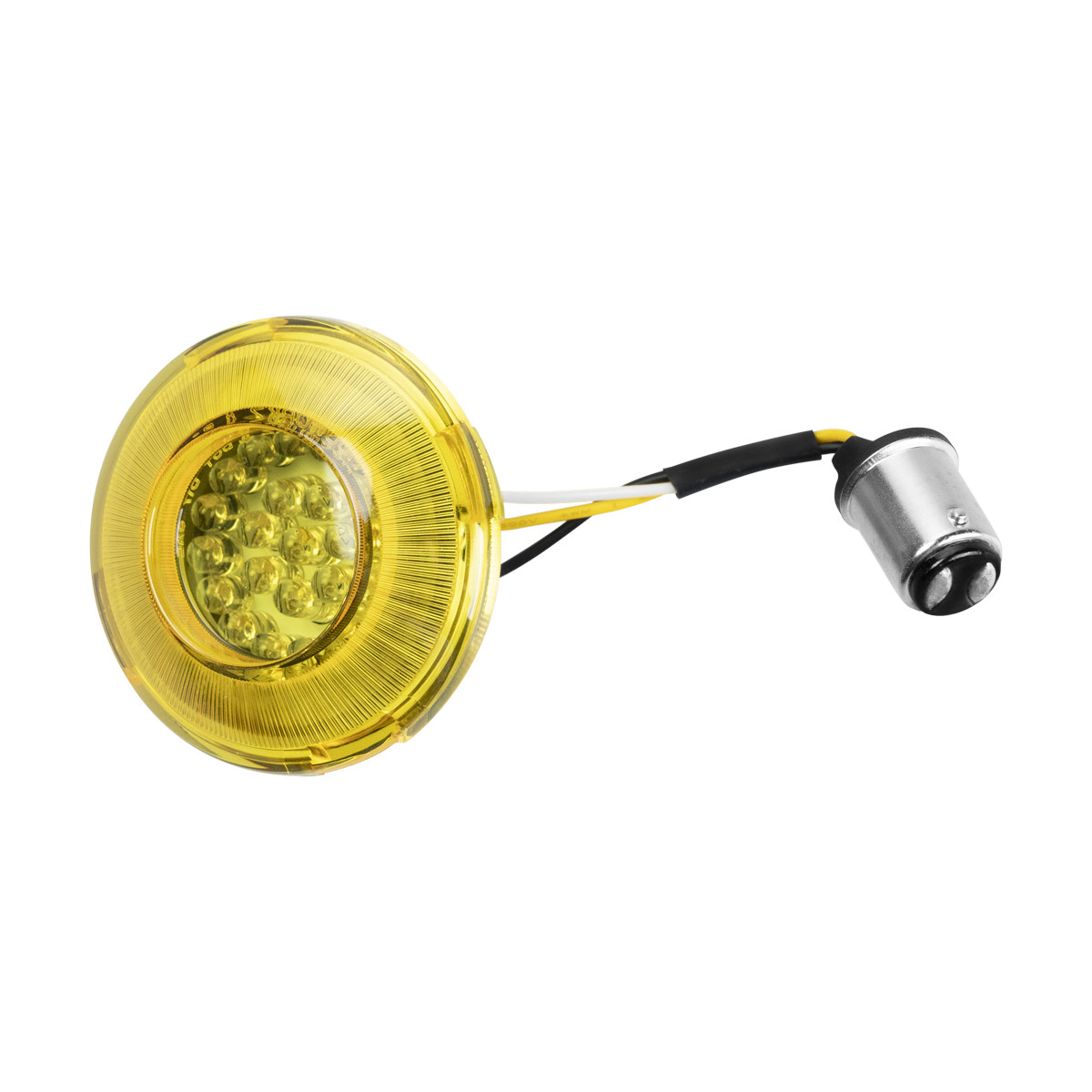 Hogworks Hogworkz® Goldtooth Led Front Turn Signals for Harley-davidson® | 1157 Base, Bullet Lens