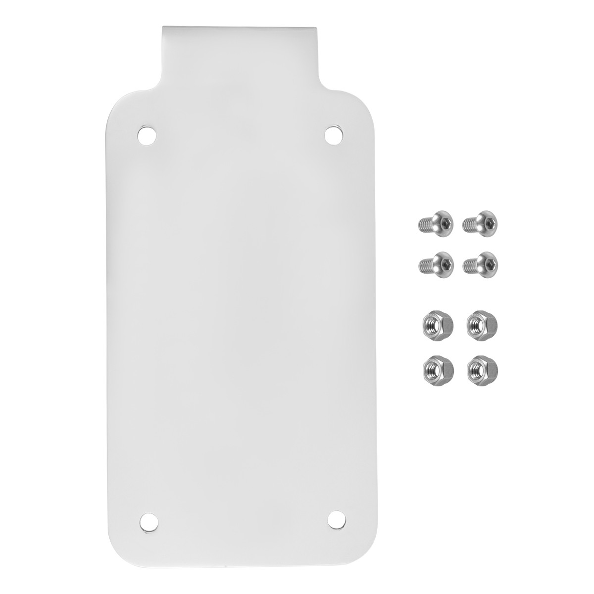 Hogworks Hogworkz® Vertical Saddlebag License Plate Mount | Chrome