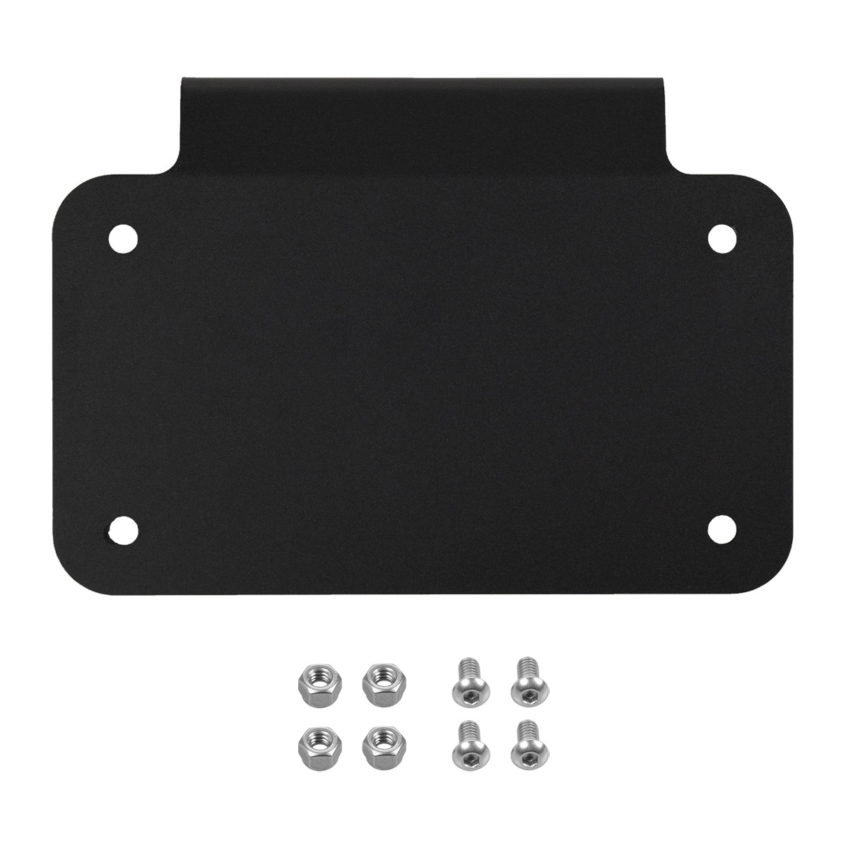 Hogworks Hogworkz® Horizontal Saddlebag License Plate Mount | Black