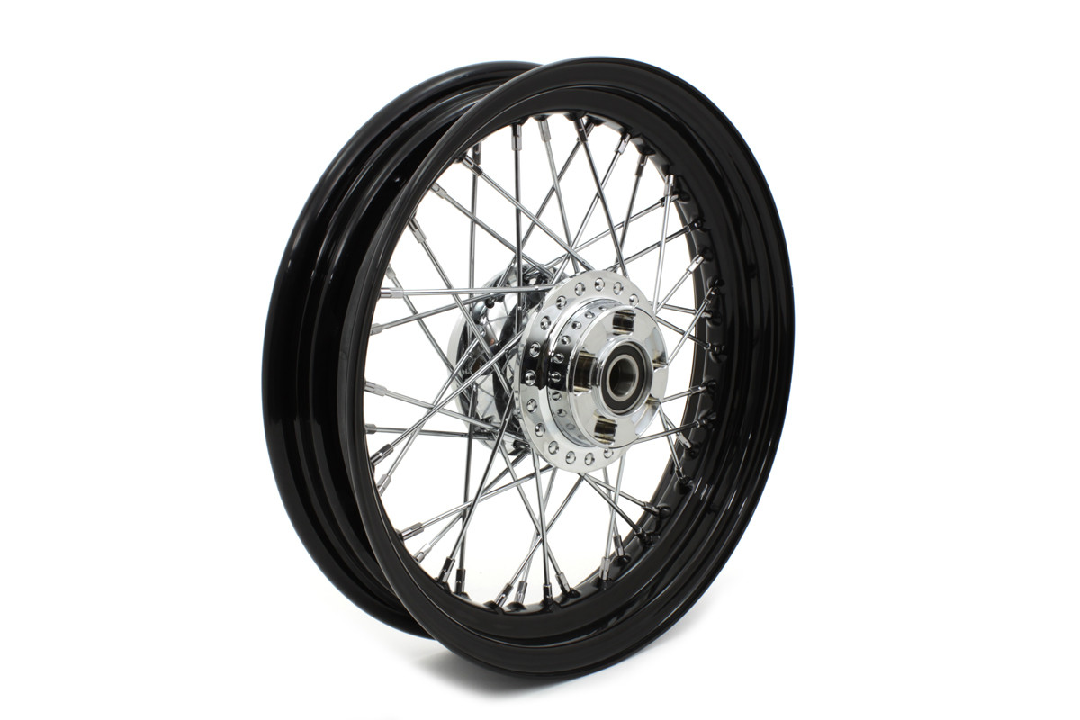 V-Twin #64442B - 16 inch x 3.00 inch Front Spoke Wheel