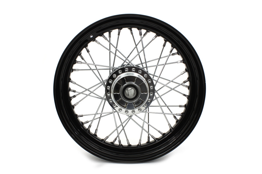 V-Twin #64442B - 16 inch x 3.00 inch Front Spoke Wheel