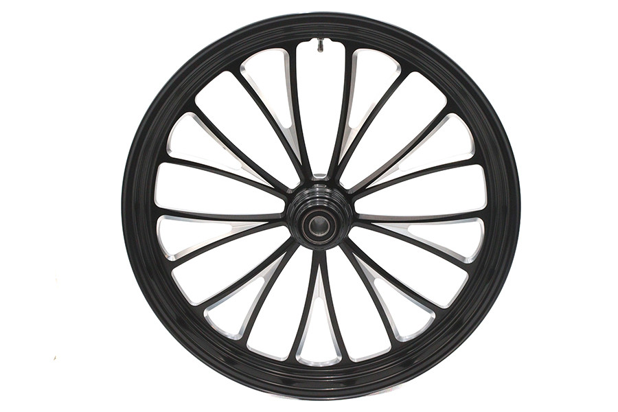 Ultima #37-662 - 23 inch x 3.5 inch Manhattan Front Wheel Black Cut