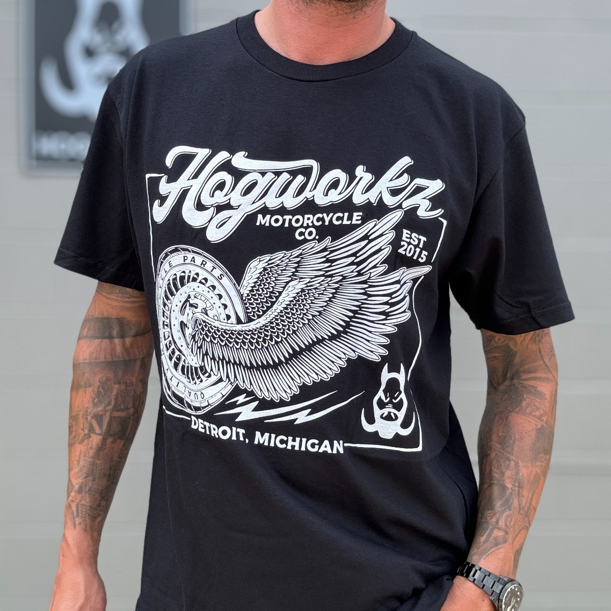 Hogworks Hogworkz® Wheels Up T-shirt | Black -small