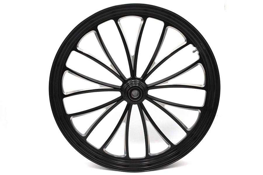 Ultima #37-660 - 26 inch x 3.5 inch Manhattan Front Wheel Black Cut