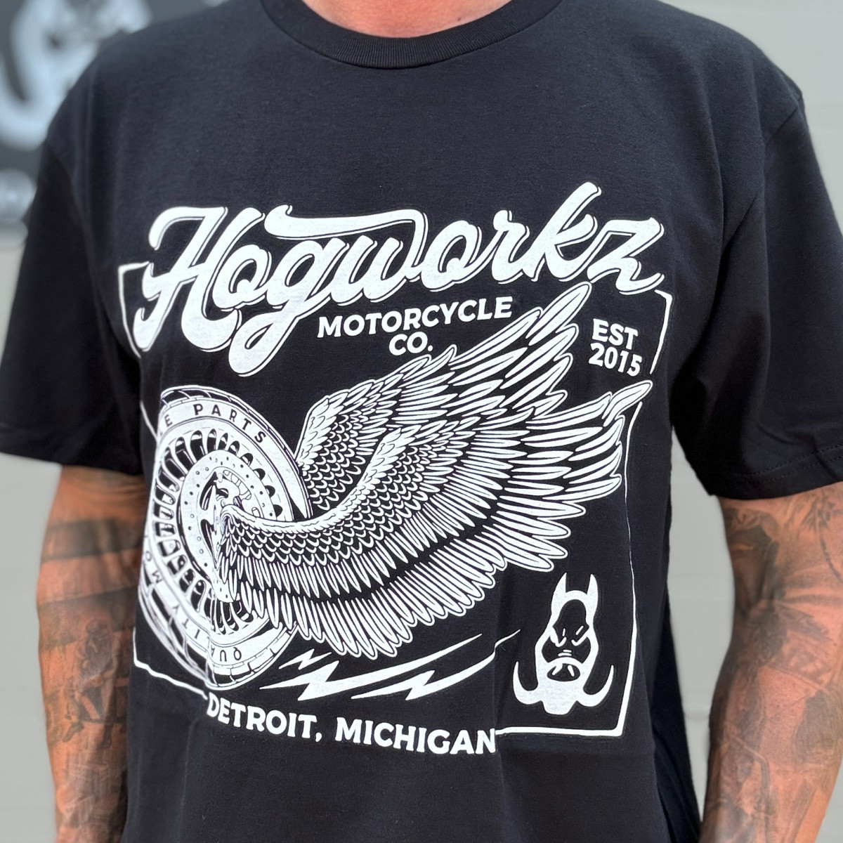 Hogworks Hogworkz® Wheels Up T-shirt | Black -medium