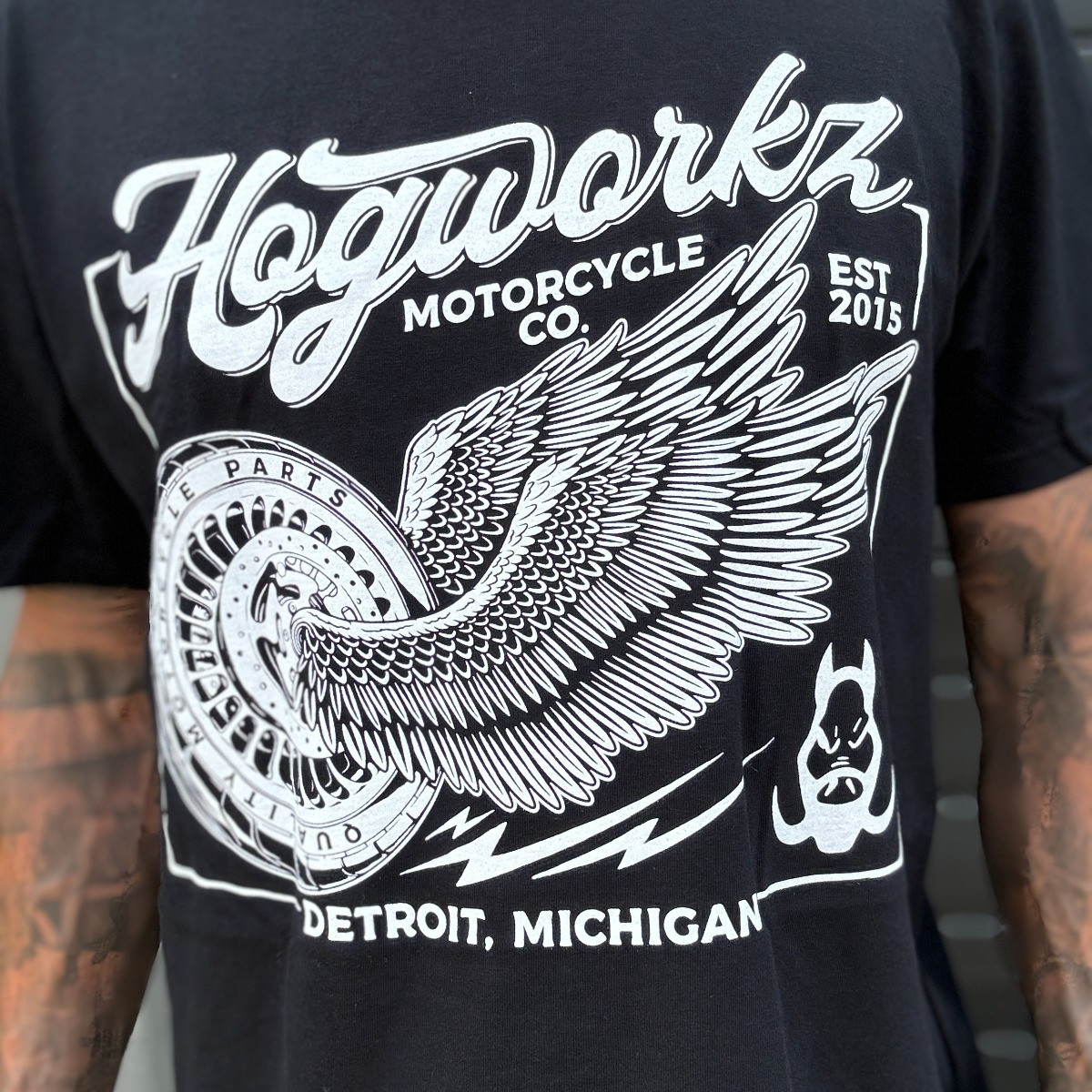 Hogworks Hogworkz® Wheels Up T-shirt | Black -xl