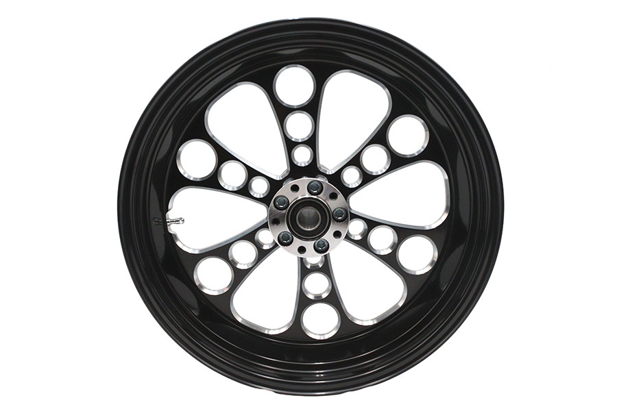 Ultima #37-654 - 18 inch x 5.5 inch Kool Kat Rear Wheel Black Cut