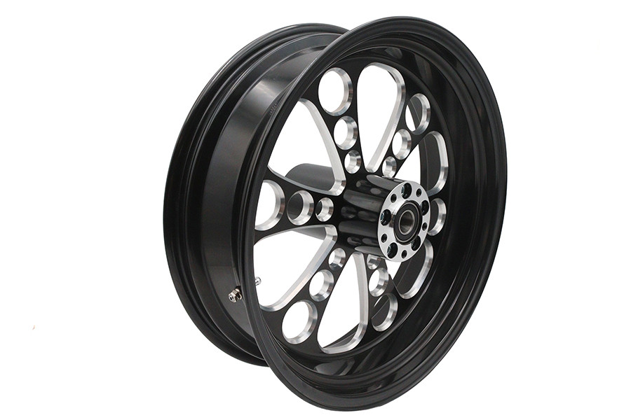Ultima #37-654 - 18 inch x 5.5 inch Kool Kat Rear Wheel Black Cut